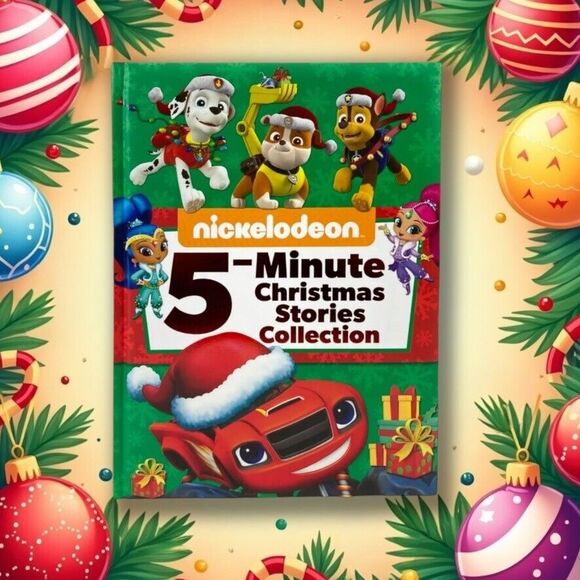 Nickelodeon Kids Christmas Bedtime Stories Book w Spongebob, PAW Patrol, Dora... - Picture 4 of 12